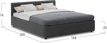Кровать двуспальная Прима 160х200 Модель 1200